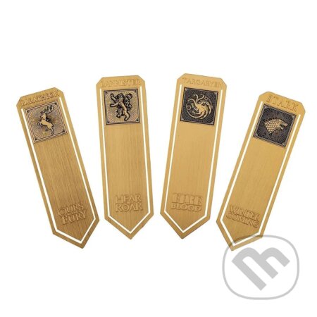 Kovové záložky Hra o tróny - Houses of Westeros