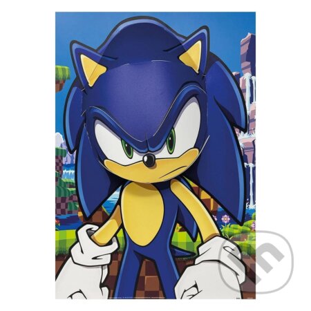 Plagát 3D - Ježko Sonic (Pyramid International)