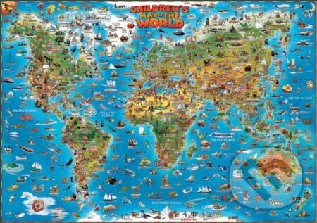 Childrens Map of the World flat laminated map..., The Genuine Company, 2012