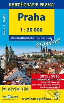 Praha - 1:20 000 plán města standard, Kartografie Praha, 2014