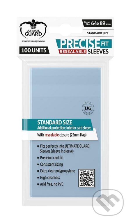 Spoločenská hra: Obaly na karty 64 x 89 mm - (Ultimate Guard Precise-Fit Resealable) (Ultimate Guard). Ultimate Guard, 2025