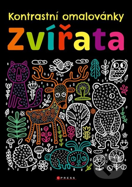 Kontrastní omalovánky – Zvířata - kolektiv