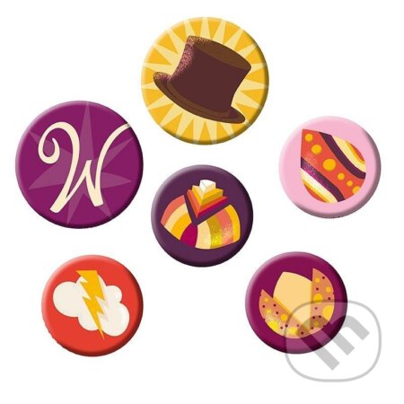 Sada odznakov Willy Wonka (ABYstyle)