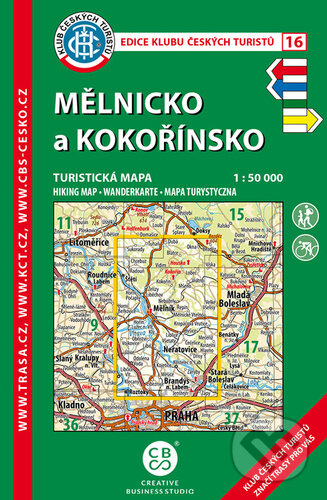 Kniha: Turistická mapa Mělnicko a Kokořínsko (Malované Mapy)