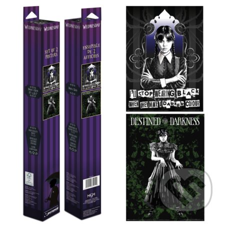 Sada plakátů Wednesday - Wednesday Addams 38 x 52 cm