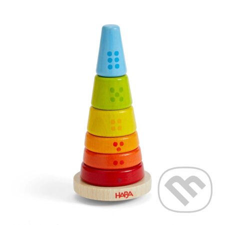 Nastokávanie a počítanie Multifarebná veža (Haba Drevená hračka) - hra z kategorie Vzdělávací hry