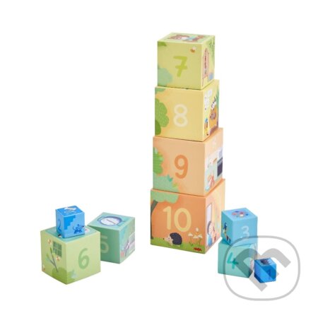 Skladacia pyramída: Môj domov 10 ks - hra z kategorie Stavebnice