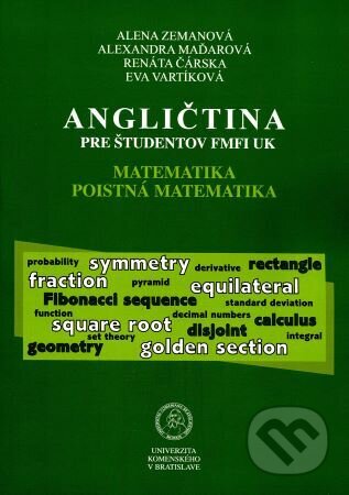 Kniha Angličtina pre študentov FMFI UK – Matematika, poistná matematika