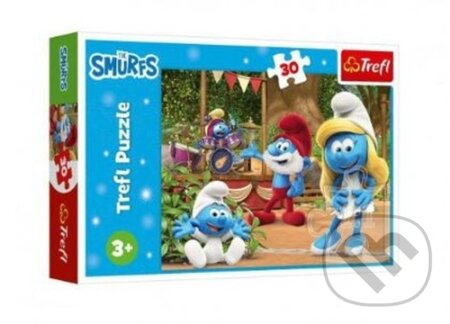 Šmoulové a Šmoulinka - puzzle z kategorie Maxi dílky