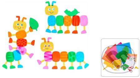 Húsenica obrázky do okna (Haba Craft Kit Kreatívna sada)