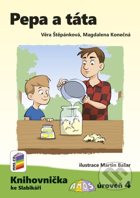 Kniha: Pepa a táta (Knihovnička ke Slabikáři AMOS) (Magdalena Konečná a Věra Štěpánková)