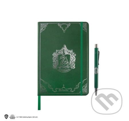 Harry Potter Set zápisník s perom Slizolin