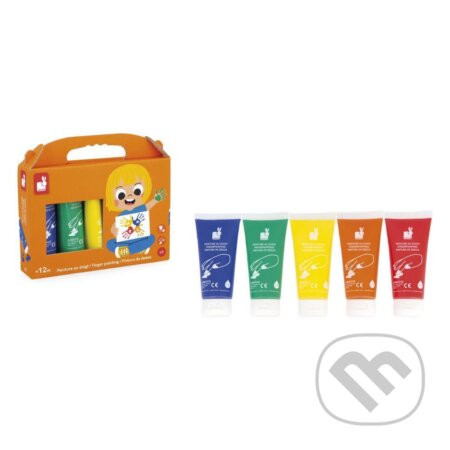 Janod Colorino Prstové farby 5 farieb od 1 roka