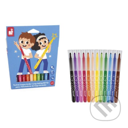 Janod Colorino Detské fixky 12 farieb od 3 rokov (Janod)