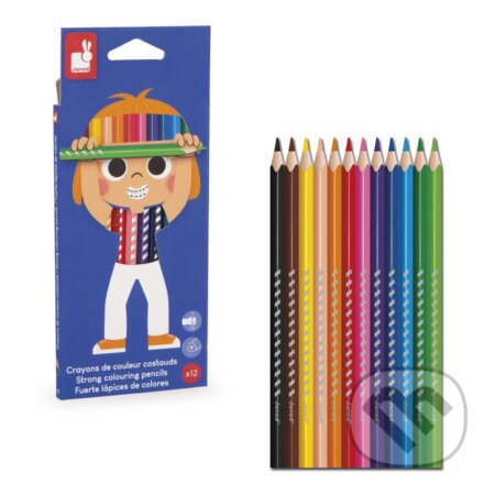 Janod Colorino Trojhranné pastelky 12 farieb od 3 rokov (Janod)