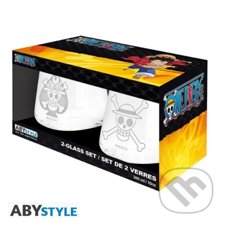 One Piece Set pohárov Luffy & Ace