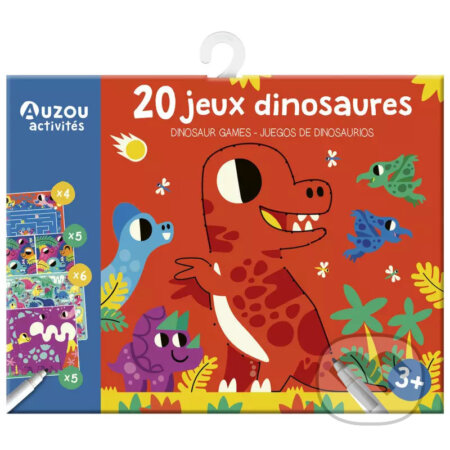 AUZOU 20 hier a aktivít s fixkou DINOSAURY