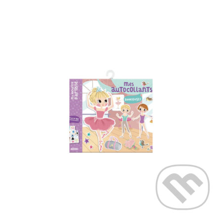 AUZOU Znovupoužiteľné samolepky s predlohami BALETKY 200 ks