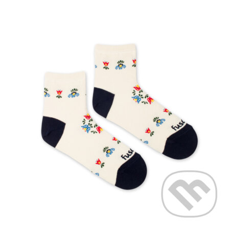 Ponožky Trojštvrťové folklórny kvet M (Veľkosť M (39 - 42))