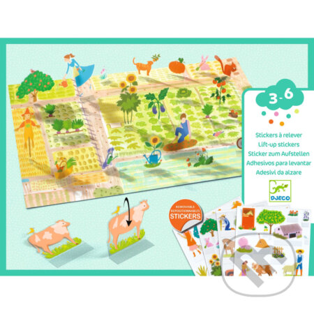 Lift-up stickers - Farm (Djeco)