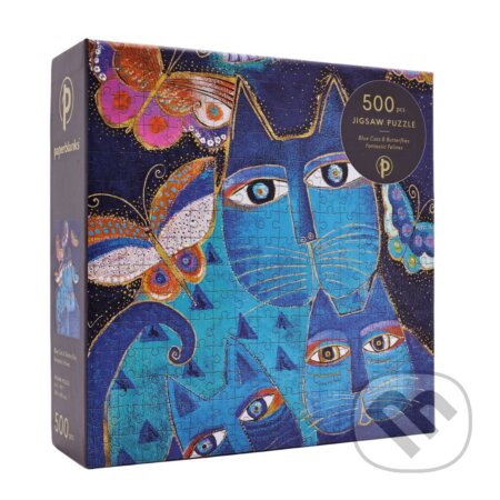 Puzzle: Paperblanks - puzzle Blue Cats & Butterflies (Paperblanks). Paperblanks, 2025