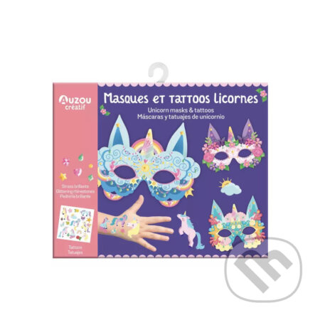 AUZOU Jednorožce Masky a tetovačky pre deti