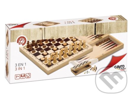 Šachy & Dáma & Vrhcáby 3 v 1