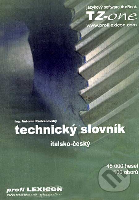 Technický slovník italsko-český na CD - Antonín Radvanovský, TZ-one, 2006