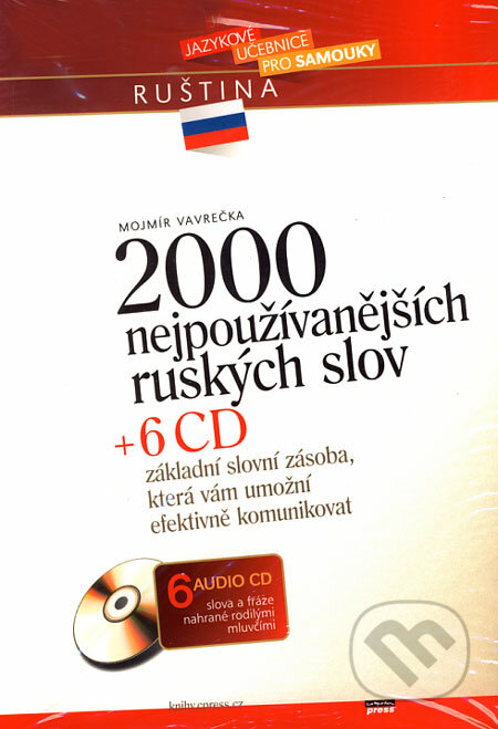 2000 nejpoužívanějších ruských slov + 6 CD - Mojmír Vavrečka, Computer Press, 2006