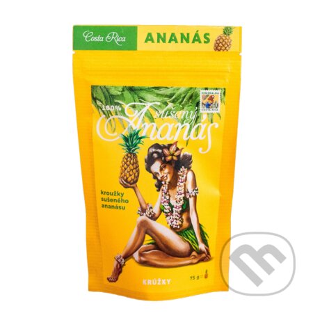 Sušený ananás Esmeralda (75g krúžky) - Costa Rica