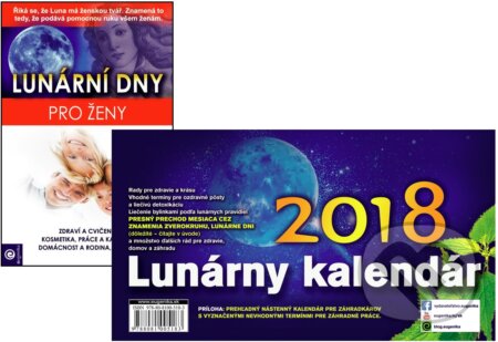 Lunárny kalendár 2018 + Lunární dny pro ženy (kniha) - Jakubec Vladimír, Eugenika, 2017