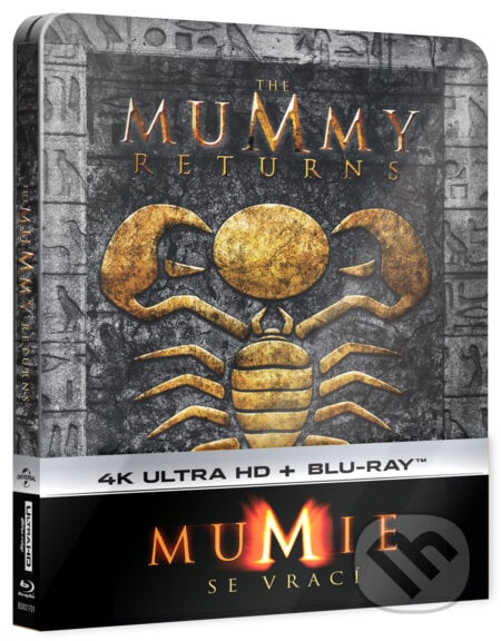 Mumie se vrací Steelbook, Ultra HD Blu-ray - Stephen Sommers, Bonton Film, 2017