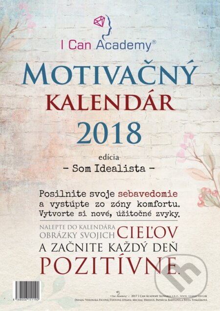 Motivačný kalendár 2018, I Can Academy, 2017