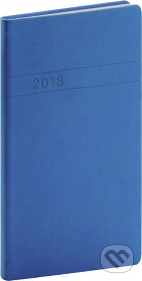 Diář 2018 - Vivella - kapesní, modrý, Presco Group, 2017