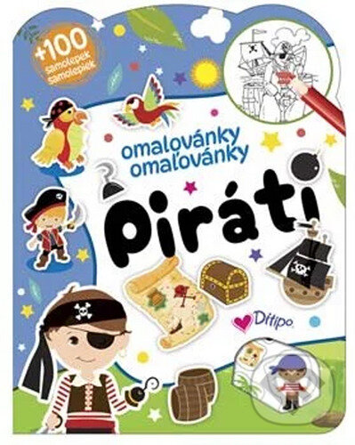 Piráti Omalovánky/omaľovanky (+100 samolepek/samoliepek) - kniha z kategorie Omalovánky