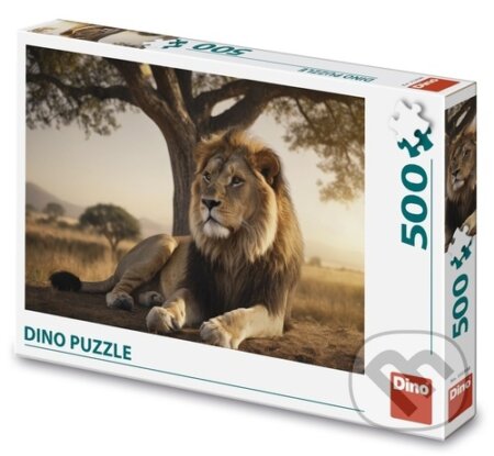 Puzzle: Puzzle 500 Odpočívající lev (Dino)