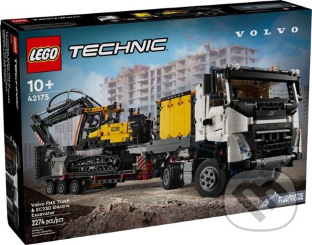Spoločenská hra: LEGO® Technic 42175 Nákladné auto Volvo FMX a elektrický bager EC230 (LEGO)