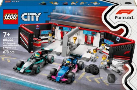 LEGO® City 60444 Garáž F1® a autá Mercedes-AMG a Alpine