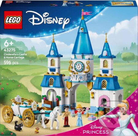 Spoločenská hra: LEGO® Disney Princess 43275 Popoluškin zámok a kočiar s koňmi (LEGO). LEGO, 2025