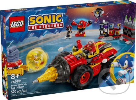 Spoločenská hra: LEGO® Sonic The Hedgehog™ 76999 Super Sonic vs. Egg Drillster (LEGO). LEGO, 2025