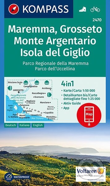 Maremma, Grosseto, Monte Argentario, Isola del Giglio, Kompass, 2017