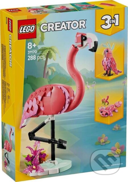 Společenská hra: LEGO® Creator 3 v 1 31170 Divoké zvieratá: Ružový plameniak (LEGO)