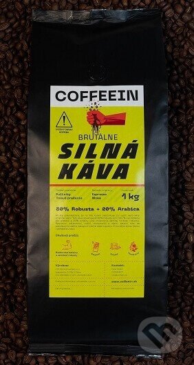Kávy a čaje: Brutálne silná káva (COFFEEIN). COFFEEIN