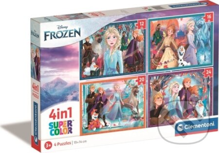 4in1 Frozen - puzzle z kategorie 15 - 60 dílků