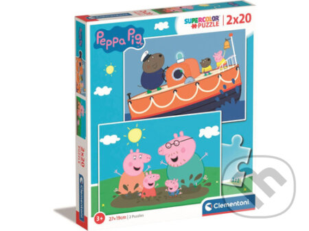 Puzzle: 2x20 Peppa Pig (Clementoni)