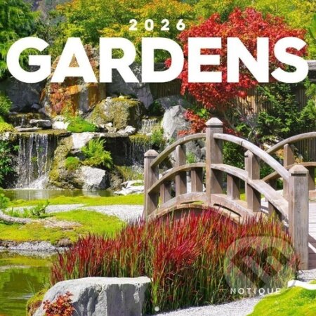 NOTIQUE nástěnný poznámkový kalendář Gardens (Zahrady) 2026 (Notique)