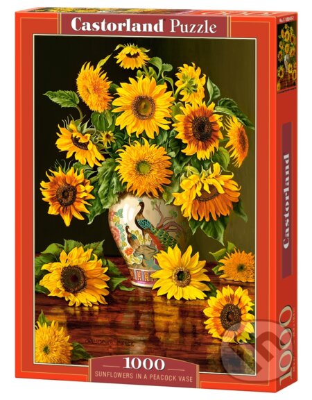 Sunflowers in a Peacock Vase, Castorland, 2017