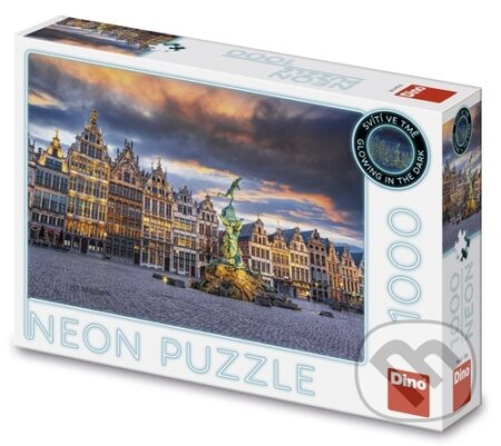 Puzzle: Bouře nad Antverpami neon (Dino)