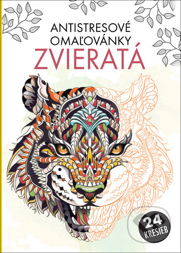 Antistresové omaľovánky zvieratá (24 kresieb) - kniha z kategorie Omalovánky