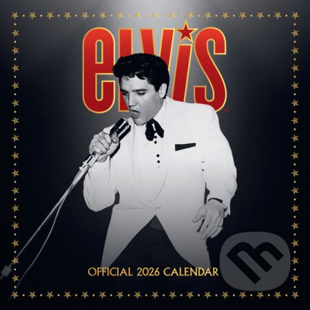 Oficiální nástěnný kalendář 2026: Elvis Presley s plakátem (30,5 x 30,5|61 cm) (). , 2025